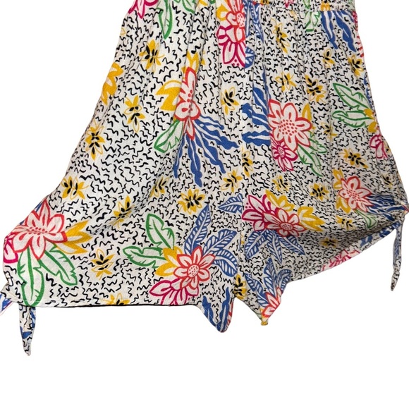 Urban outfitters UO Sherri Strapless Smocked floral shorts Romper small S - Picture 4 of 7